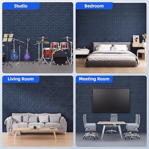 12 Pack Acoustic Panels with Self Adhesive Sound Proof Foam Panels - Image 5