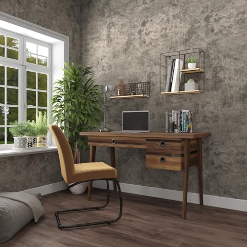 JSEVEM 31"×354" Light Brown Concrete Wallpaper Peel and Stick Industrial Beige - Image 6