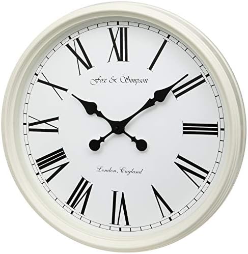 Extra Large 50cm Wall Clock in White by Fox+and+Simpson