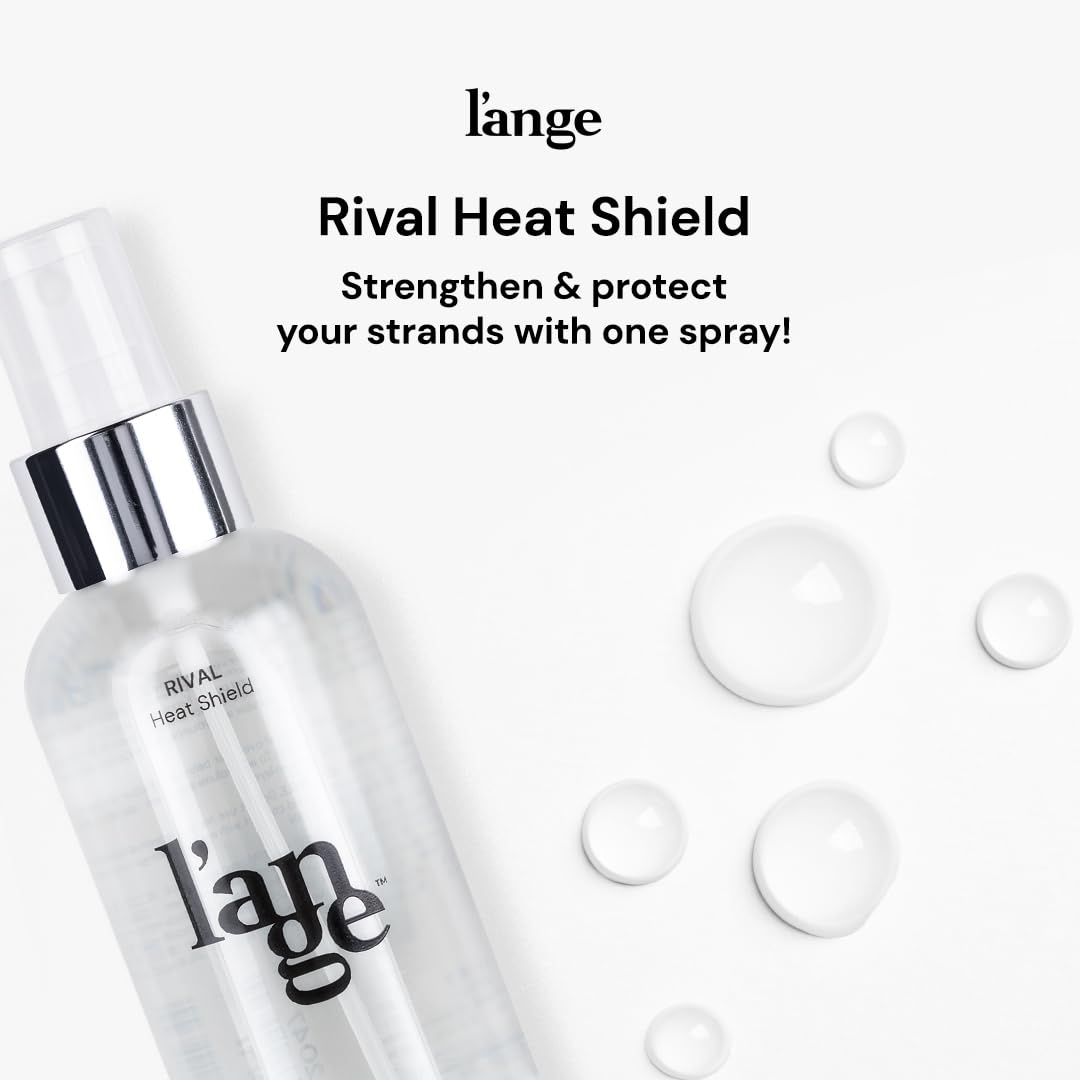L'ANGE HAIR Rival Heat Shield | Heat Protection Spray for Hair | Prevents Frizz and UV Damage | Lightweight Thermal Protectant Spray | Adds Shine with Nourishing Oils and Keratin | 4 oz Bottle