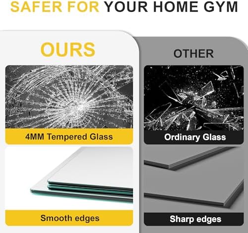 Home Gym Mirrors for Wall, 60”x25”x2 PCS Large Workout Mirrors for Home Gym - Image 5