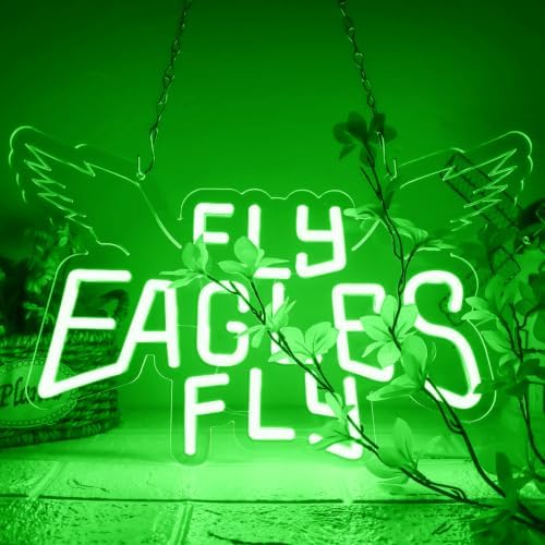 Eagles Team Chant Neon Signs for Wall Decor Team Chant Neon Lights for Bedroom by JFLLamp