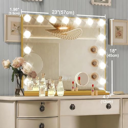 Ratsamee Gold Hollywood Vanity Mirror - Image 6