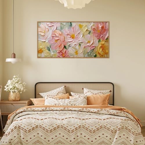 CHDITB Floral Wall Art, Modern Wildflower Wall Decor, Framed Canvas Flowers - Image 3