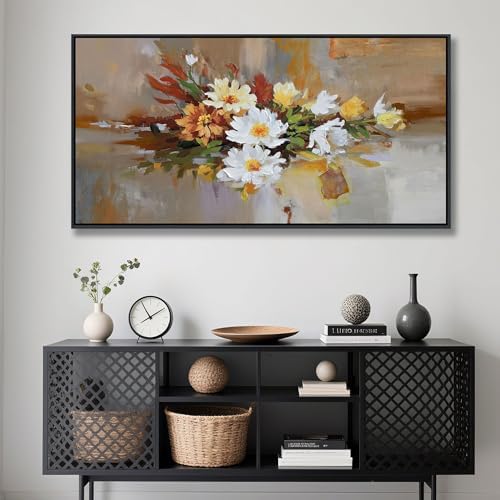 Yellow Floral Wall Art - Image 4