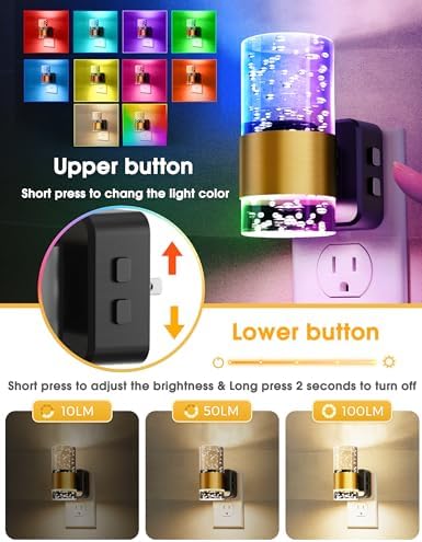 L LOHAS LED Night Lights Plug into wall, Color Changing Night Light - Image 3