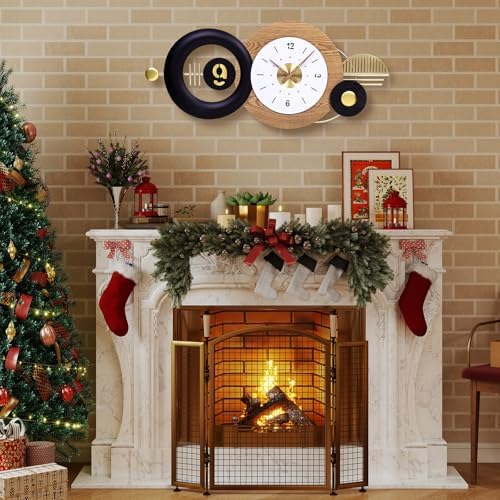 38x17 Inch Modern Silent Battery Powered Wall Clock - Image 6