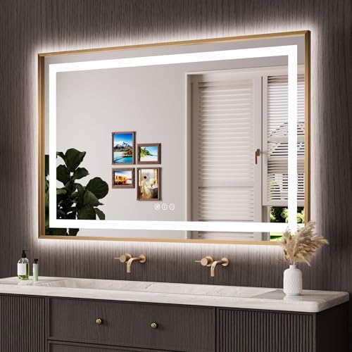 Amorho 55"X36" LED Bathroom Mirror by Amorho