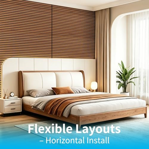 Art3d 47 x 23.6 Inch Acoustic Wood Slat Design Wall Panels - Image 4