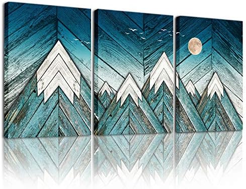 blue Abstract Canvas art Prints Wall Art Paintings by MHARTK66