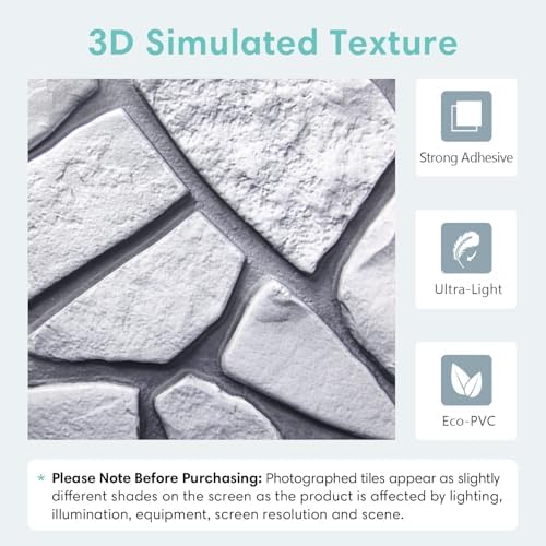 Commomy Faux Stone Peel and Stick Wall Panels - Image 3