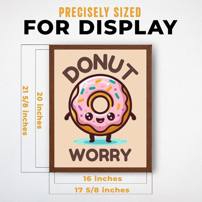 InkFlow Posters Donut Worry Canvas Poster - Image 3