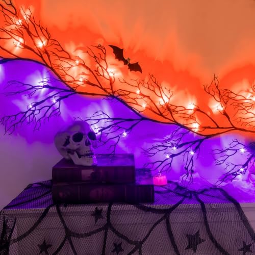 9 Ft Halloween Decor Vine with 45 LED Lights, Adjustable Shape - Image 2