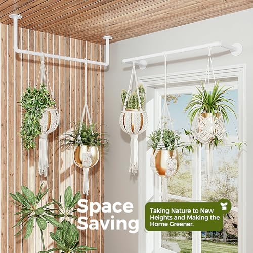 Bamworld Hanging Planters 2PCS for Indoor Plants Hanging Plant Holder - Image 3