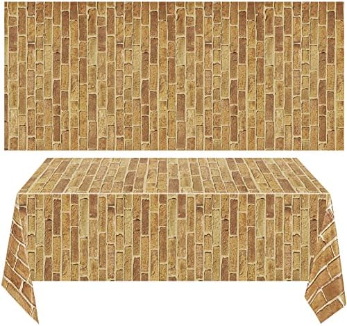 Chuangdi 2 Pcs Brick Paper Backdrop Tablecloth by Chuangdi