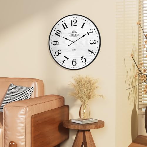 3More Large Wall Clock 24 Inch, Silent Battery Operated Clocks - Image 4