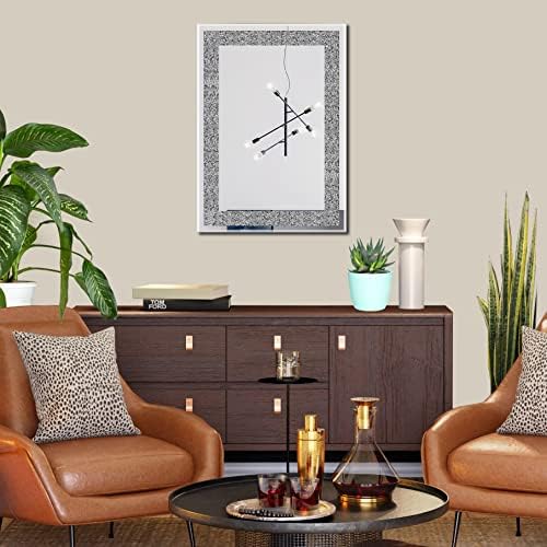 Rectangular Crystal Crush Diamond Mirror - Image 2