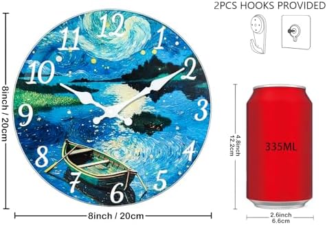 Premium Glass Wall Clock Battery Operated - Image 3