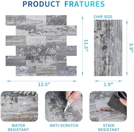 Art3d Peel and Stick Backsplash, Stick on Wall Tile, Light Rustic - Image 6