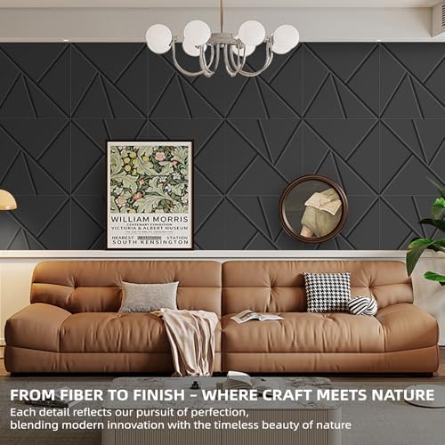 6 Pack Decorative Acoustic Wall Panels, 60 x 40 in Coverage - Image 5