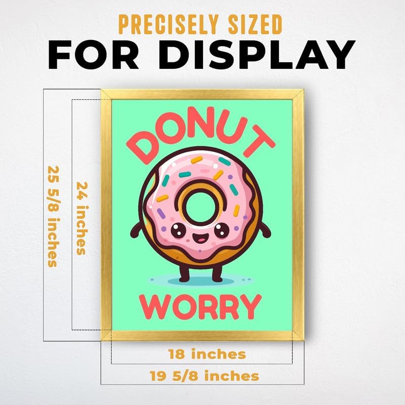 InkFlow Posters Donut Worry Canvas Poster - Image 3