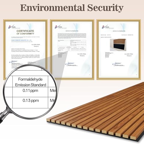 2 Pack Acoustic Wood Panels for Wall 47.24" x 23.81" Soundproof - Image 5