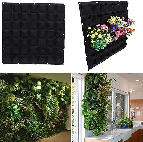 Hanging Planting Grow Bags, 49 Pockets Hanging Vertical Wall Planter Wall - Image 6
