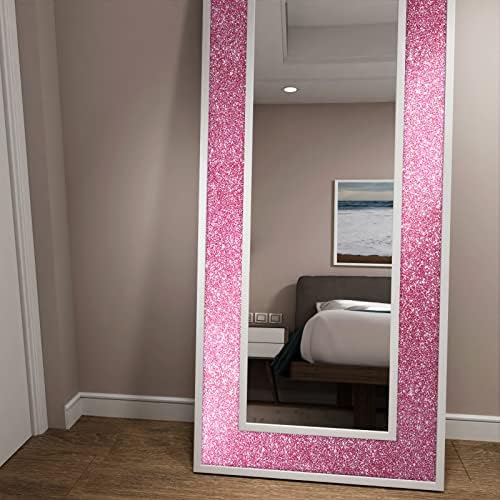 Stickyart 15.8"x275.6" Glitter Wallpaper Textured Light Pink Peel and Stick - Image 4