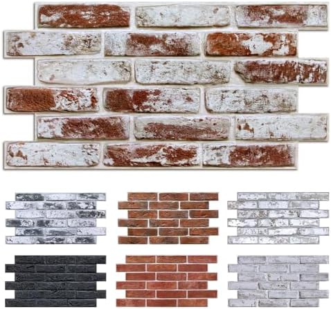 Commomy Faux Brick 3D Wall Panels, Thin UrltraLight PVC by CommomyDecor