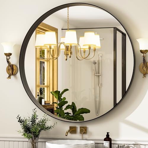 32 Inch Round Bathroom Mirror - Image 2
