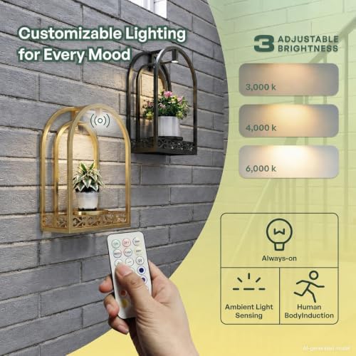 LED Grow Light Wall Hanging Planters - Image 5