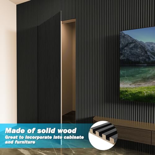 Art3d 108 x 5.7 Inch Slat Wood Wall Paneling - Image 2
