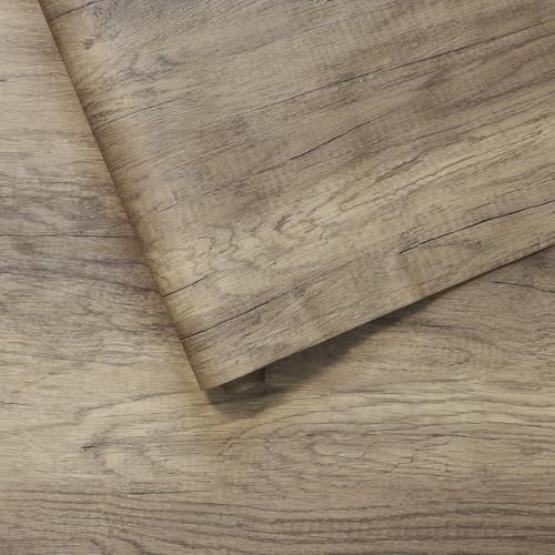 BOMENG Wood Grain Peel & Stick Wallpaper Oak Contact Paper Wall Vinyl Wrap by BOMENG