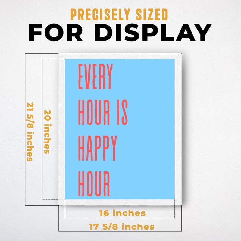 InkFlow Posters Every Hour Happy Hour Canvas Poster - Image 3