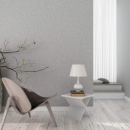 Silver Grey Wallpaper Peel and Stick Embossed Self Adhesive Contact Paper - Image 2