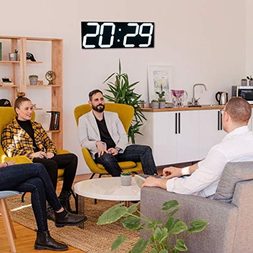 Goetland 18 inch Oversized Digital Wall Clock LED Modern Large Display - Image 5