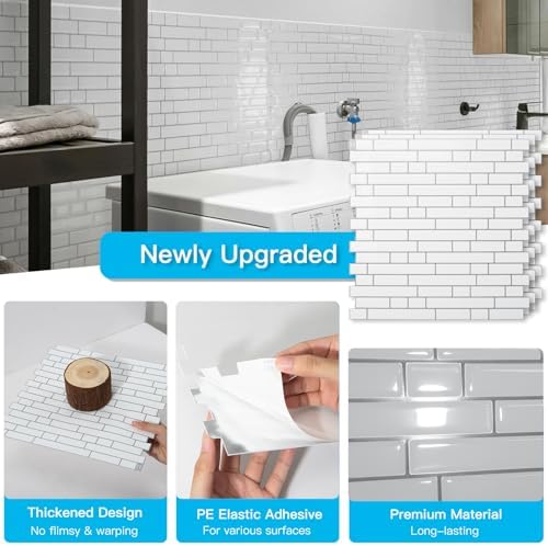 Art3d Linear Tile Peel and Stick Backsplash - Image 5