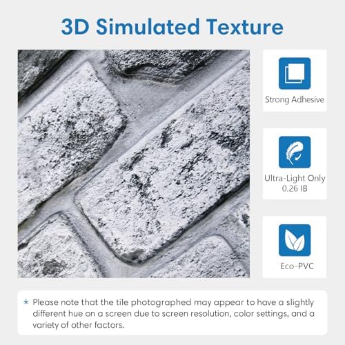 COMSTICKC 3D Faux Brick Wall Panels Peel and Stick - Image 3