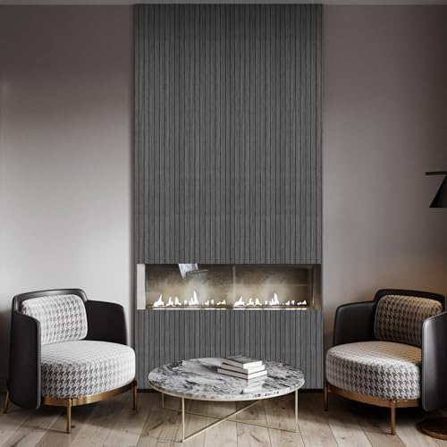 3D Faux Wood Slat Wall Panel – Peel and Stick Self Adhesive Soundproof Foam - Image 6
