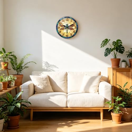 Dragonfly Wall Clock Silent Non-Ticking 12" - Image 6