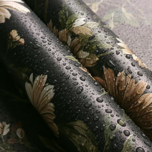 Livebor Dark Daisy Floral Wallpaper Peel and Stick Wallpaper16.9in x196.8in - Image 6