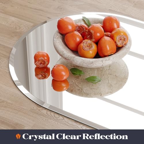 Frameless Bathroom Mirror, Arch Wall Mounted Mirror - Image 6