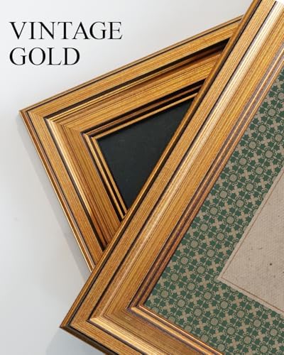 VIYYIEA Vintage Gold Framed Wall Art, Walking Triger Artwork, 12x16 inch - Image 6