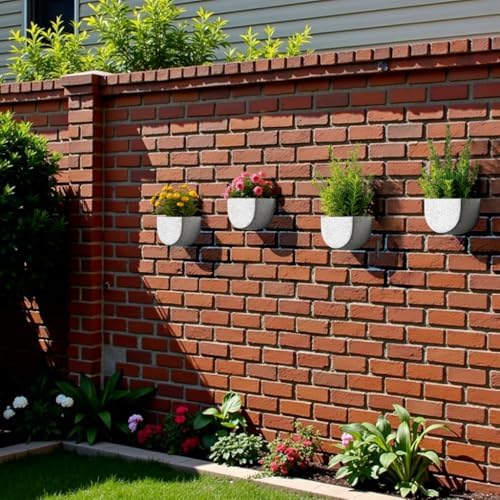 Asnext 2 Pack Indoor Wall Planter, 7 Inch Wall Planter Pot, Speckled White - Image 6