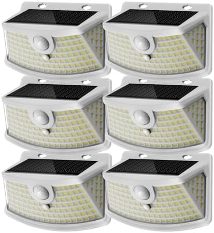 Aootek Solar Motion Sensor Lights Outdoor 120 LEDs, 6 Pack by Lightupeveryconer