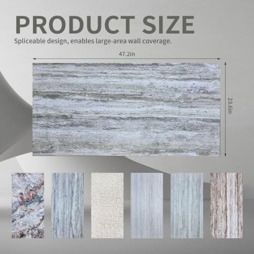 5 PCS 47.2"x23.6"3D Faux Stone Wall Panels - Image 3