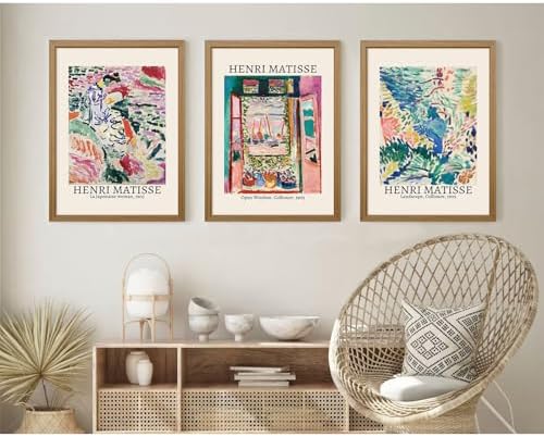 Henri Matisse Wall Art Set of 3 Matisse Poster Aesthetic Canvas Wall Art - Image 6