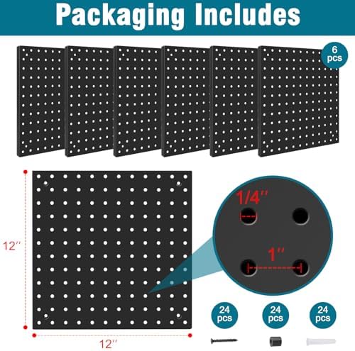 Peg Board, Steel Organization Panels, Office Organization, Craft Room - Image 2