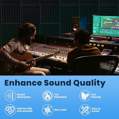 Focusound 100 Pack Sound Proof Foam Panels - Image 5