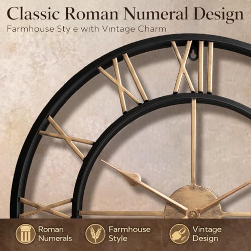 Pytha Sight 30 Inch Large Metal Wall Clock - Image 4
